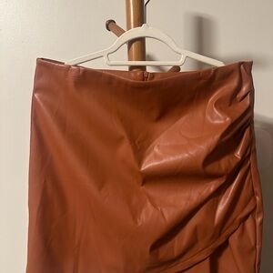 SHEIN Chic Tan Pencil Skirt